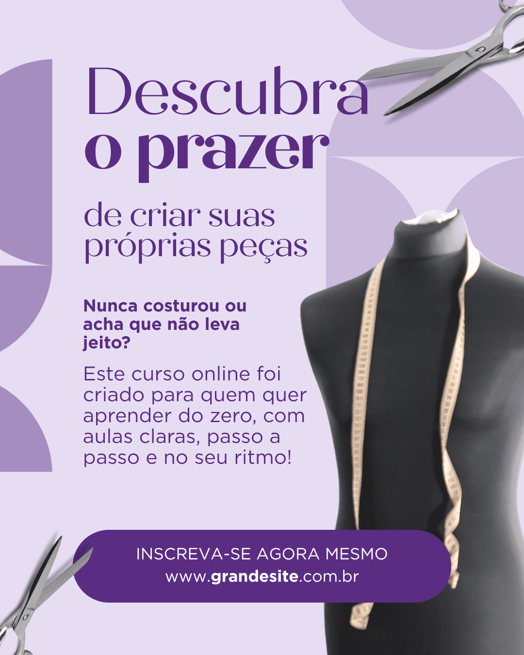 Inscreva-se no Curso de Desinger de Moda